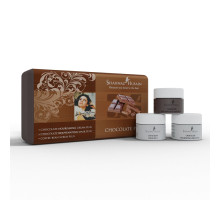 Kit Mini Chocolate Plus — Cream Chocolate Nourishing Plus + Chocolate Rejuvenating Mask Plus + Coffee Bean Scrub Plus, 3x10 grams