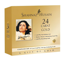 Kit 24 Carat Gold — Gold Plus Skin Radiance Gel + Moisturising Cream + Gold Plus Beautifying Mask + Anti-Age Exfoliating Scrub, 190 grams